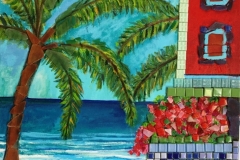 Caribbean Garden 20 in x 24 in