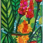 Tropical Garden 12 in x 24 in